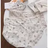 Braguitas de Seda de Hielo Dulce con Sal Marina, Sin Costuras, Amigables con la Piel, Estampadas, de Longitud Extendida, con Refuerzo de Seda de Morera, Secado Rápido, Transpirables para Mujer