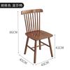 Silla de comedor de madera maciza nórdica moderna con respaldo sencillo, escritorio de computadora, silla de esquina de troncos, silla Windsor, silla de comedor para el hogar