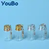 Chaveiro Garrafa de Vidro 7ml10ml DIY Garrafa dos Desejos Garrafa de Mensagem Cruz Coração Estrela de Cinco Pontas Pingente Decorativo
