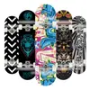 Skate de Doble Kick, Tabla de Arce de Cuatro Ruedas, Skate Profesional de Calle para Trucos, Niños y Niñas Adultos, Adolescentes, Skate de 80 cm