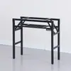 Marco de Mesa Plegable Patas de Mesa Metálicas Multifuncionales Soporte de Doble Capa Estante Plegable de Hierro Precio Especial de Primavera Venta al por Mayor