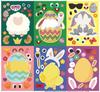 CM2108007 Amazon Cross Border Páscoa Crianças Cartoon Stickers Páscoa Puzzle DIY Sticker