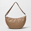 Bolso de hombro para mujer tipo dumpling, gran capacidad, bolso para debajo del brazo, bolso tipo tote de cuero suave y ligero, bolso de tela para estudiante, bolso cruzado ajustable para hombre