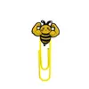 Clipes de Papel de Borracha Macia PVC de Animais de Desenho Animado Novos Transfronteiriços Em Estoque Pins de Formato Irregular Fofos Pins Curvos Papelaria para Estudantes Marcadores de Página