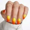 Unhas Portáteis Transfronteiriças, Unhas Postiças Portáteis Simples de Cor Sólida Degradê, Unhas Portáteis Prontas, Adesivos de Unha Portáteis Estilo Longo