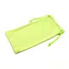 Nova bolsa porta-óculos de fibra ultrafina transfronteiriça, bolsa de armazenamento invisível, estojo portátil para celular e óculos de sol, bolsa de tecido anti-pressão, estojo para óculos