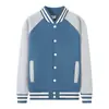 Camiseta de Béisbol Uniforme de Trabajo Uniforme de Clase Manga Raglán Cuello Vertical Botones Polar Espesado Imprimible para Hombres y Mujeres
