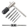 Llave de macho de carraca ajustable M3-M8 transfronteriza M5-M12 alargada para roscar accesorios de roscado hacia adelante y hacia atrás