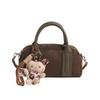 Bolso de Mano Estilo Coreano para Bowling para Mujer 2024 Nuevo Vintage Esmerilado Moda Bolso de Hombro Texturizado Cruzado Bolso Cuadrado Pequeño