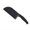Cuchillo para Patatas Wolf Tooth Cortador de Patatas Cortador de Papas Fritas Gadget Práctico Cuchillo Ondulado Cuchillo de Acero Inoxidable Cuchillo para Papas Fritas Cuchillo Corrugado Venta al por Mayor