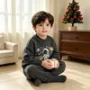 Nuevo conjunto para niño, estilo coreano, tendencia de moda primavera y otoño, sudadera de manga larga de dibujos animados y pantalones jogger, elegante conjunto de dos piezas