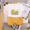 Conjunto de Ropa para Niños Niños, Nuevo Estilo Verano 2024, Atuendos Modernos de Manga Corta para Niños, Ropa de Verano para Bebés Niños