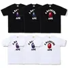 Suministro a Largo Plazo de Camisetas con Estampado de Dibujos Animados para Hombres y Mujeres, Estilo Pareja, Camisetas de Manga Corta