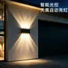 Novas Luzes Solares para Decoração de Parede Externa, Iluminação de Muro de Cerca, Nova Atmosfera de Iluminação para Cima e para Baixo Luzes Solares