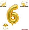 Versión fronteriza de EE. UU. de 32 pulgadas dorada Digital flotante cuerpo delgado de aluminio digital globo sitio fondo diseño suministros lote