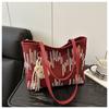 Bolsa Grande da Moda Tendência para Mulheres 2025 Verão Novo Estilo Bolsa de Ombro Grande Capacidade Casual Versátil Bolsa Tote Bolsa para o Dia a Dia