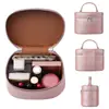 Bolso de Maquillaje Nuevo de Estilo Japonés y Coreano de Moda, Neceser de Viaje de Piel de Vaca de Primera Capa, Bolsa de Almacenamiento para Cuidado de la Piel, Piel Genuina