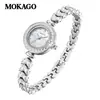 Mo Ya Gao Relógio Feminino Mais Vendido Relógio Pulseira Sereia Relógio de Nicho Completo em Diamante Explosões de Comércio Exterior Relógio de Quartzo à Prova d'Água
