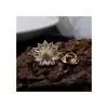 Nova Fivela Antiexposição de Margarida Pequena Broche Pequeno Estilo Coreano Decoração de Gola Alfinete de Fixação de Roupa Fofo Venda por Atacado