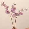 Decoración de planta verde hoja de dinero de eucalipto artificial para micro paisajismo, plantas artificiales para decoración del hogar, arreglo floral, accesorios de fotografía