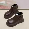 Otoño Invierno Cremallera Trasera Suela Gruesa Versátil Suela de Plataforma Botas Martin Retro Botas Botas de Mujer Botines Botas Cortas 2026 Dedo Gordo Nuevo Estilo