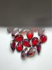 Granate rojo natural en forma de pera 2*3 3*4 3*5 4*6 5*7 6*8 facetado gota de agua producto terminado