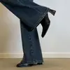 Botines de punta cuadrada estilo coreano para mujer, tendencia 2026 y elegantes, versátiles botines Martin nuevos de tacón grueso, botines elásticos de ajuste ceñido