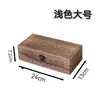 Caja de Madera de Paulownia Estilo Sencillo en Stock, Caja de Almacenamiento de Madera Rectangular con Tapa abatible, Caja de Madera para Empaque de Regalo Vintage