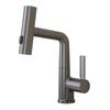 Grifo extraíble de estilo idéntico transfronterizo, Grifo para lavabo con pantalla de temperatura, Salida de agua tipo cascada de ducha de lluvia, Grifo con pantalla digital