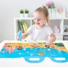 Atacado Adesivos Magnéticos de Quebra-Cabeça Infantis Iluminação Cognitiva Educação Infantil Educacional Animais Tridimensionais Brinquedos de Quebra-Cabeça