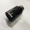 Directo de fábrica satinado Nuevo silenciador de borde recto rizado fibra de carbono tubo de escape de coche modificado garganta de cola