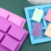 1. Molde de Silicona Rectangular de 6 Cavidades Para Jabón Artesanal de 102g, Pastel, Vela, Chocolate, DIY, Manualidades para Hornear 2.