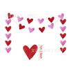 Decoración para propuesta transfronteriza de boda, día de San Valentín, pancarta BE Mine, adorno colgante en espiral con flor XO Love, decoración de flores de papel