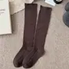Meias de Lã Caneladas para Meninas, Outono/Inverno, Engrossadas, Forradas com Fleece, Quentes, Meias JK Lolita Birkenstock de Caxemira Soltas
