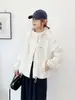 Chamarra Corta Casual Rompevientos para Mujer 2026 Primavera y Otoño Moda Nueva Corte Holgado Petite Versátil para Viajes Diarios Top