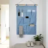 Bolsa Colgante de Almacenamiento Minimalista Estilo Japonés Colgante de Pared para Almacenamiento Multicapa para Dormitorio de Estudiantes con 3 Compartimentos