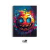 Pintura de Pared Lienzo Póster Cara Sonriente Loca Transfronteriza Colorida Humorística y Divertida Varios Tamaños Pintura Decorativa para Dormitorio Bar