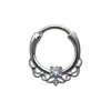 Anel Septo Nasal de Aço Inoxidável 316L Transfronteiriço Europeu e Americano Anel Ferradura Cor Degradê Anel Nasal C-Bar Anel Nasal Estilo Natal Piercing