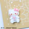 Lindo gatito bebé dibujos animados crema pegamento accesorios agujero zapatos hebilla material resina accesorios diy joyería pinza para el cabello