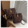 Popular Bolso Pequeño Transfronterizo para Mujer Otoño e Invierno 2025 Nuevo Bolso Cruzado Retro Bolso de Cubo Acolchado Casual de Mano