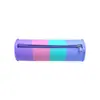 Bolsa de Lápis Cilíndrica de Silicone Casual, Bolsa de Lápis Portátil, Bolsa de Armazenamento para Maquiagem com Zíper, Bolsa de Lápis para Estudante com Logo Imprimível
