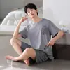 2026 Nuevo Pijama de Verano para Hombre Modal Delgado Manga Corta Shorts Sensación Fresca de Verano Ropa para el Hogar Conjunto de Tallas Grandes