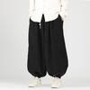 Transfronteiriço 2025 Inverno Novo Masculino Estilo Chinês Tamanho Grande Solto Veludo Cotelê Cor Sólida Calças Jogger Calças Masculinas