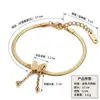 Pulseira Exquisita e Versátil de Aço Inoxidável Borboleta de Verão, Banhada a Ouro e Cravejada com Diamantes, Joia de Mão Elegante e Luxuosa para Mulheres, Presente para Melhores Amigas