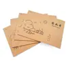 Caderno de Desenho Kraft Espesso A4 para Crianças, Alunos de Jardim de Infância e Ensino Fundamental, Caderno em Branco para Esboços e Arte