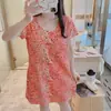Pijamas de Moda de Internet para Mujer Verano Sexy Leopardo Camisón Moda Holgado Tallas Grandes Camisón Ropa de Casa de Verano para Mujer
