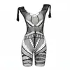 Sedução Noturna Lingerie Sexy Roupa de Renda Transparente Costas Abertas Gancho Aberto Bodysuit de Tentação Sem Tirar Peça de Renda 6010