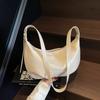 2025 Primavera Nuevo Estilo Retro Superficie Suave Color Sólido Moda Dumpling Casual Casual Bandolera Bolso de Hombro para Mujer
