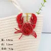 Colgantes de alta gama hechos a mano de cangrejo marino y concha con cuentas, accesorios de moda, componentes para bolsos y llaveros, venta al por mayor directa de fábrica