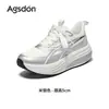 Tênis Augustus Black Dad para Mulheres 2026 Novo Outono Sola Grossa Sapatos para Caminhada ao Ar Livre Sola Macia Leve Tênis Esportivos